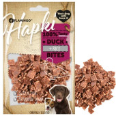 Лакомство за куче  Flamingo HAPKI DUCK & RICE BITES 85гр - хапки с патица и ориз